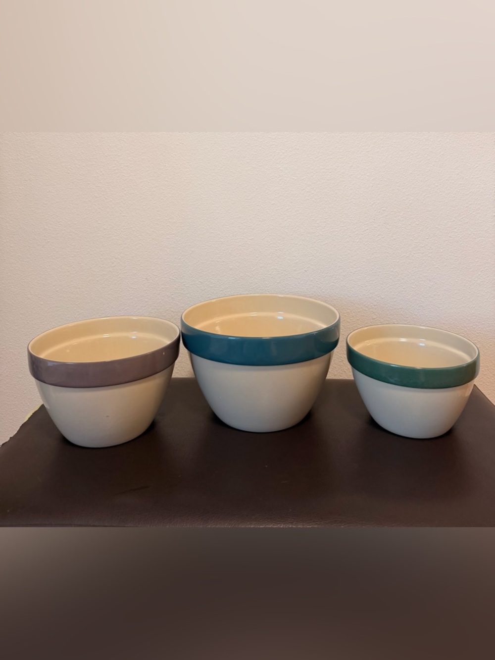 Over and Back, Inc. Indoor Outfitters Set of 3 Nesting Bowls Made in Portugal